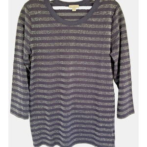 Gap Women's Stripped Nautical Breton Top Size Medium Black Coastal